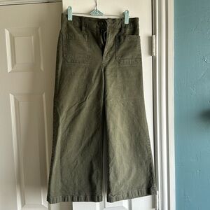 J Crew Point Sur Wide Leg Crop